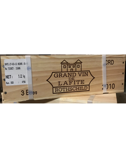 2010 Chateau Lafite Rothschild 750ml*3pk Original Wooden Case