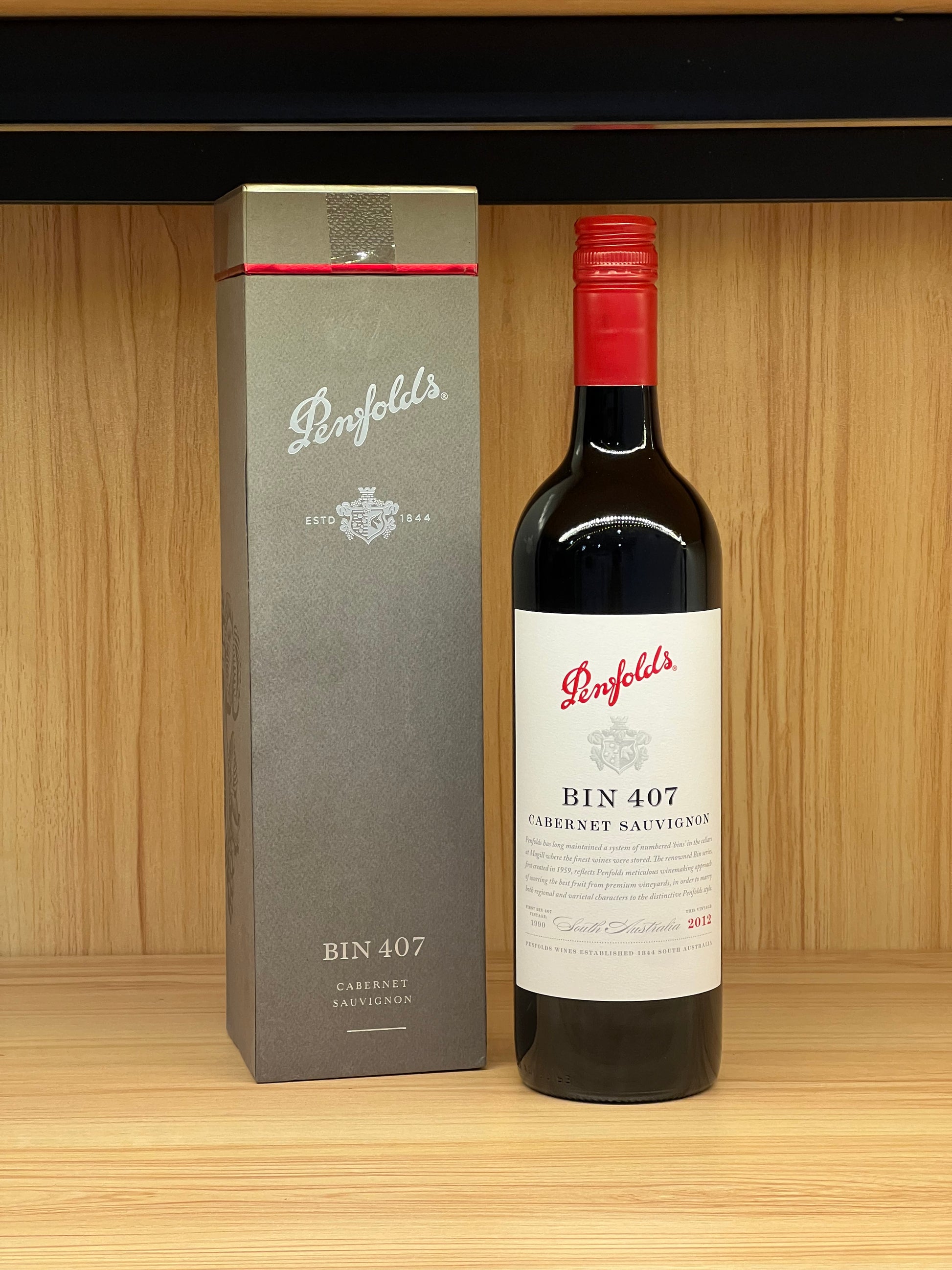 2012 Penfolds Bin 407 Cabernet Sauvignon 750ml Gift Box