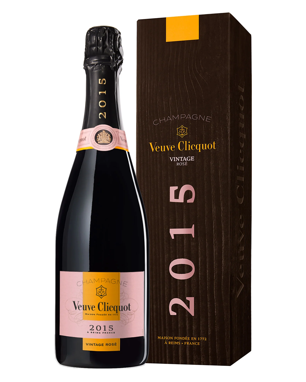 2015 Veuve Clicquot Ponsardin Vintage Brut Rose Champagne 750ml Gift Box