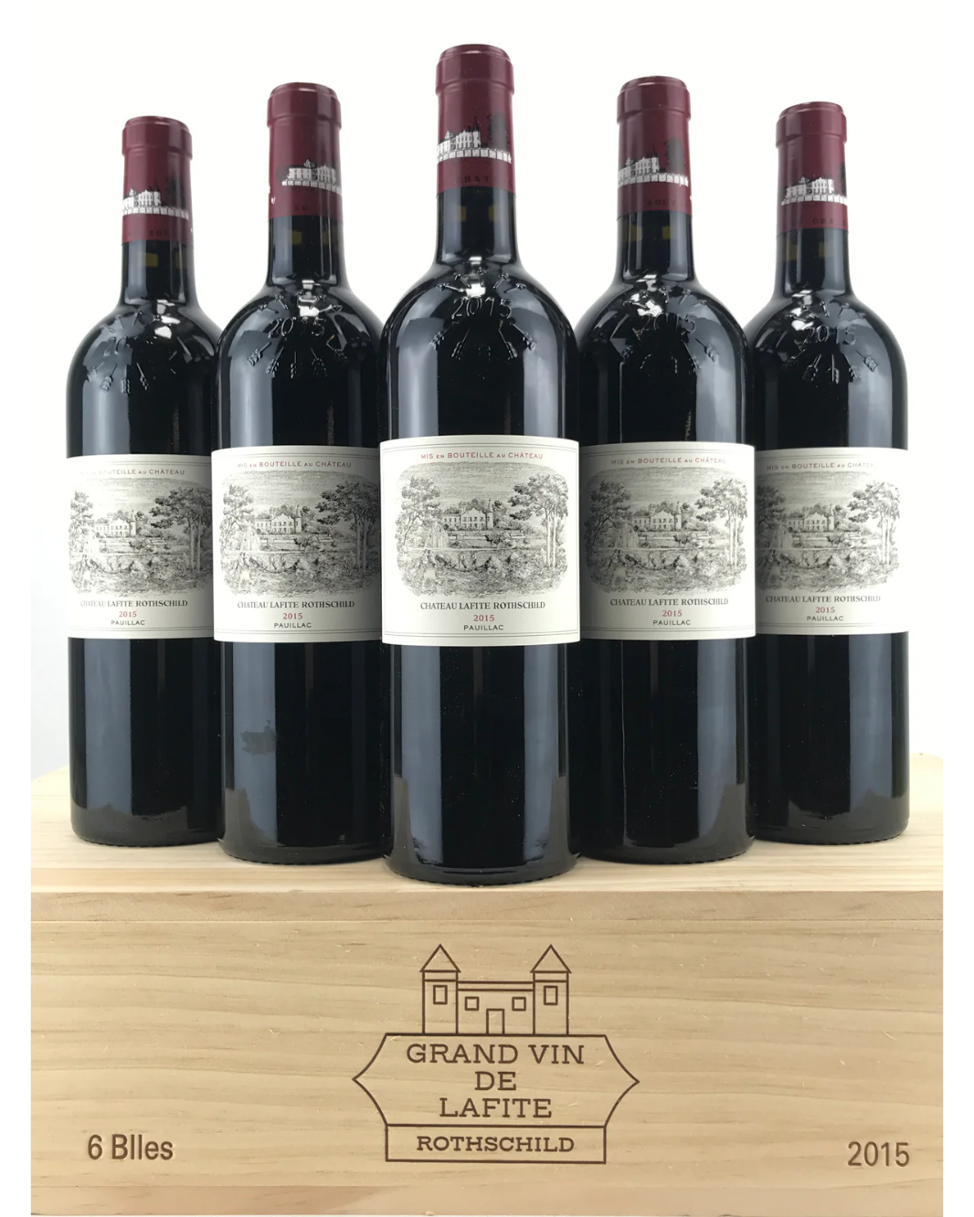 2015 Chateau Lafite Rothschild 750ml*6pk Original Wooden Case