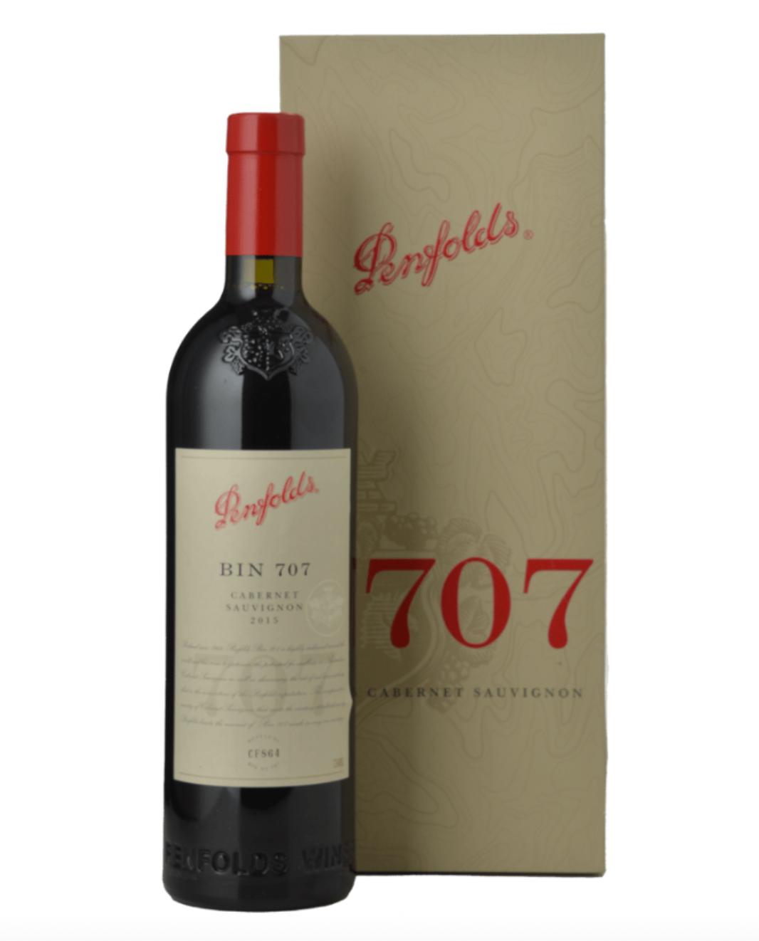 2015 Penfolds Bin 707 Cabernet Sauvignon 750ml with Original Presentation Box