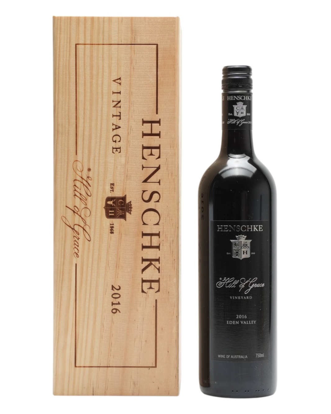2016 Henschke Hill of Grace Shiraz 750ml Original Wooden Box