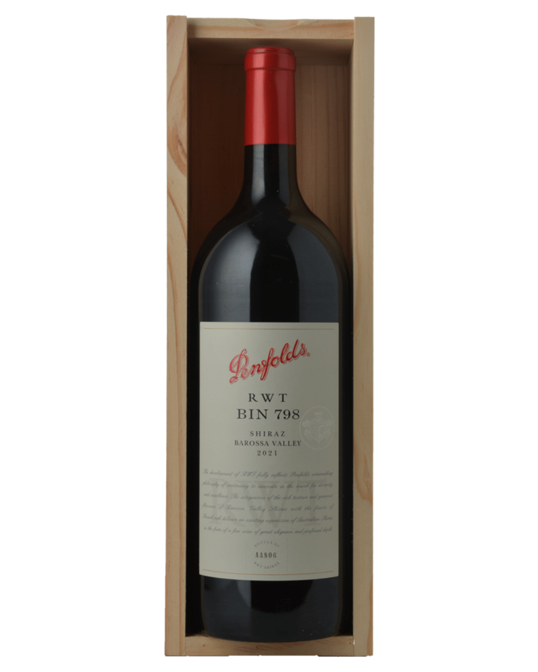 2021 Penfolds RWT Bin 798 Shiraz 1.5L Magnum Wooden Box