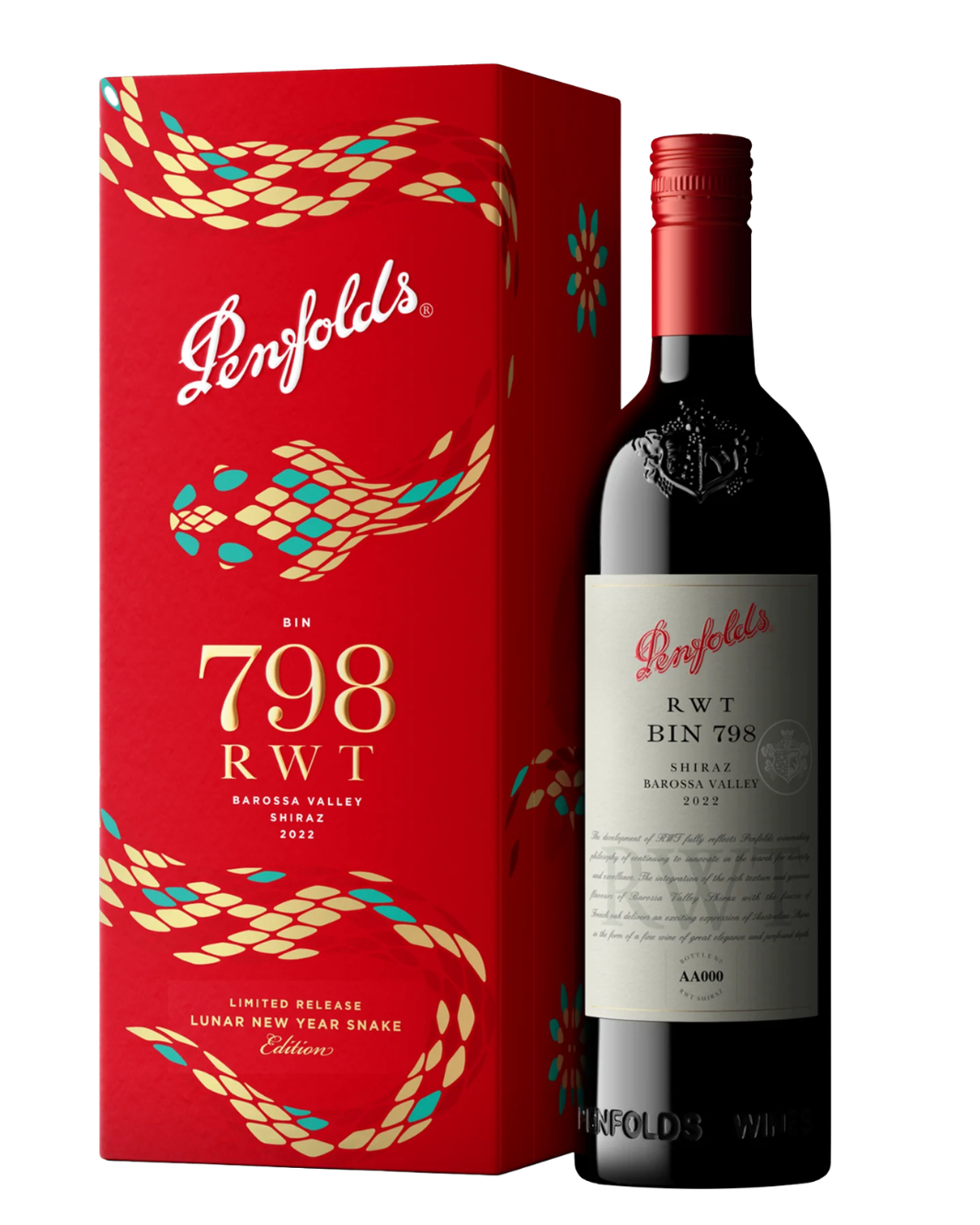 2022 Penfolds RWT Bin 798 Shiraz Lunar New Year (Snake) 750ml