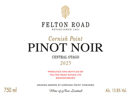 2025 Felton Road Cornish Point Pinot Noir 750ml