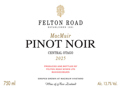 2025 Felton Road MacMuir Pinot Noir 750ml
