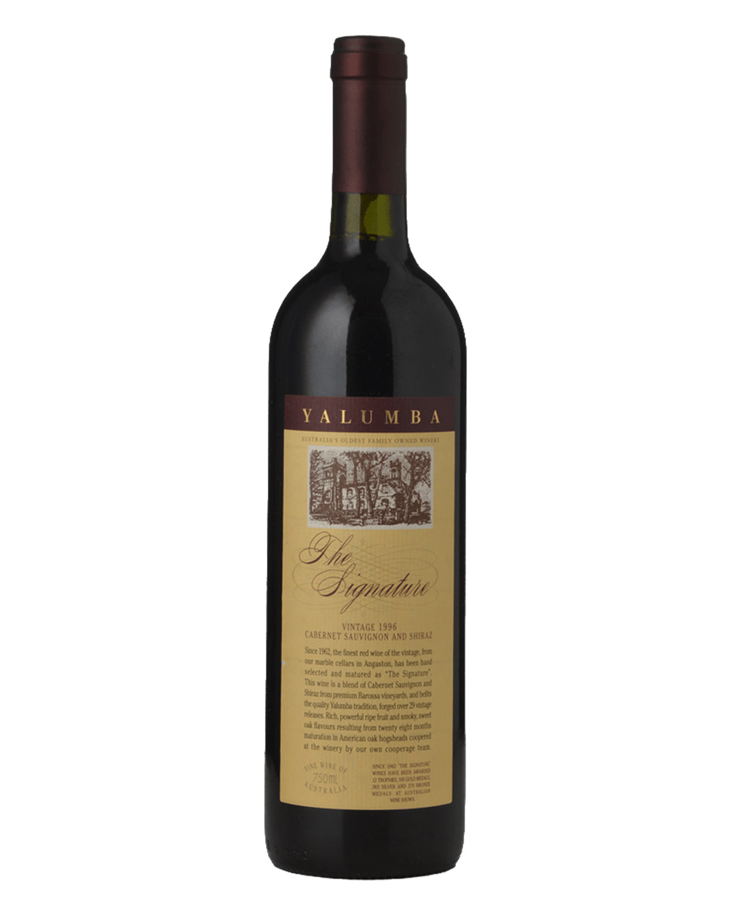 1996 Yalumba The Signature Cabernet Shiraz 750ml