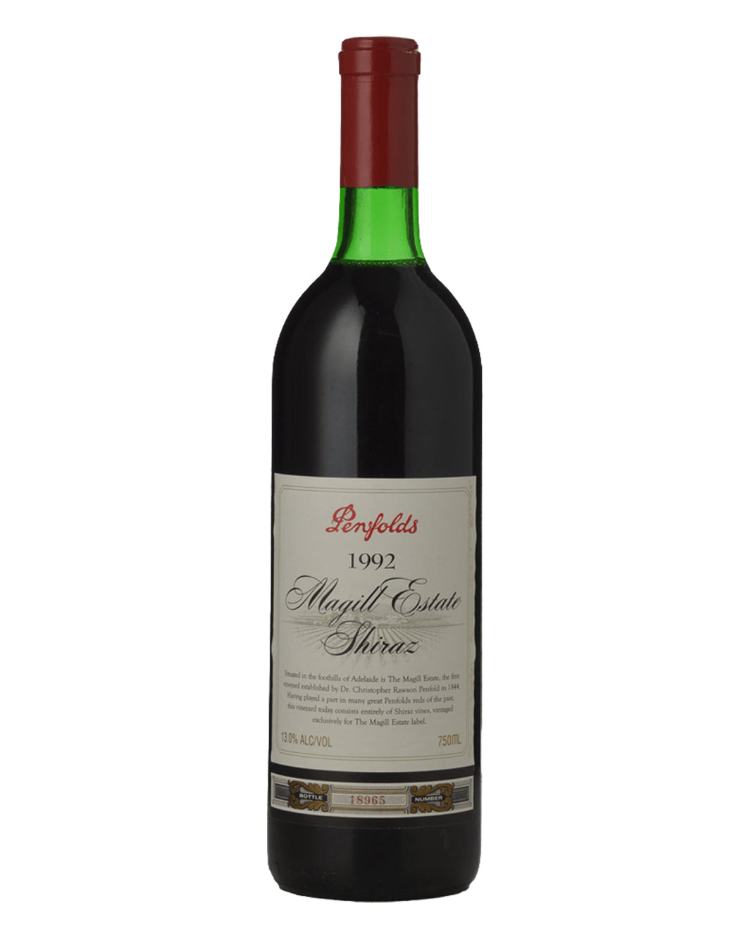 1992 Penfolds Magill Estate Shiraz 750ml Very High Shoulder