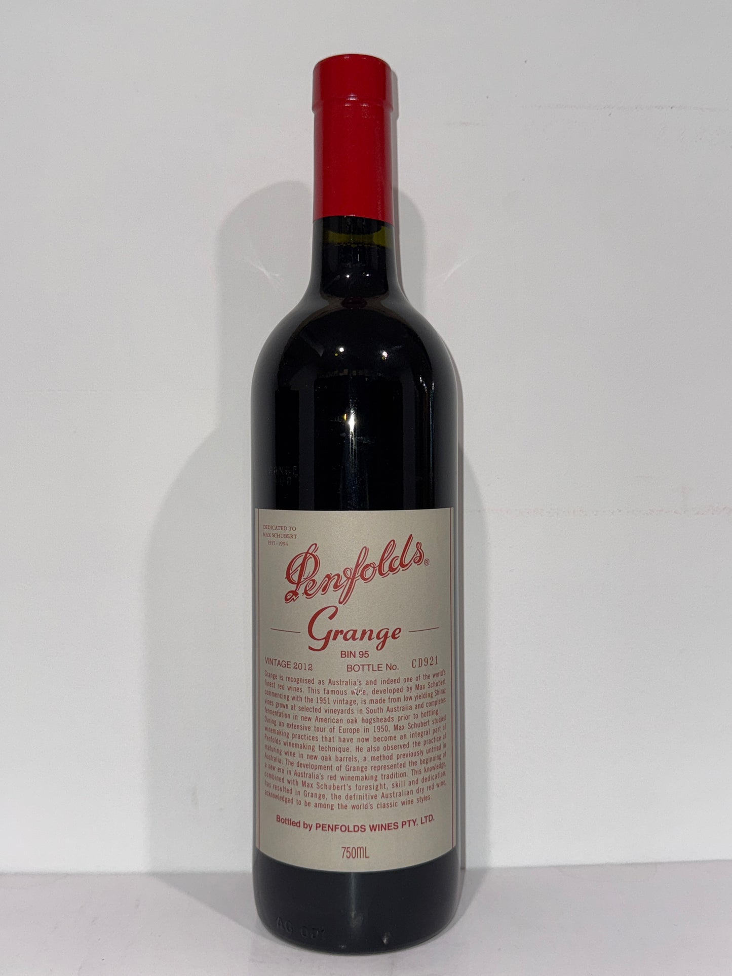 2012 Penfolds Bin 95 Grange Shiraz 750ml