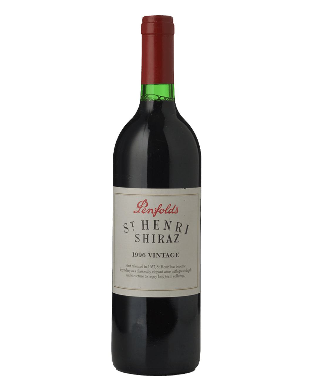 1996 PENFOLDS St. Henri Shiraz, South Australia 750ml Base of Neck