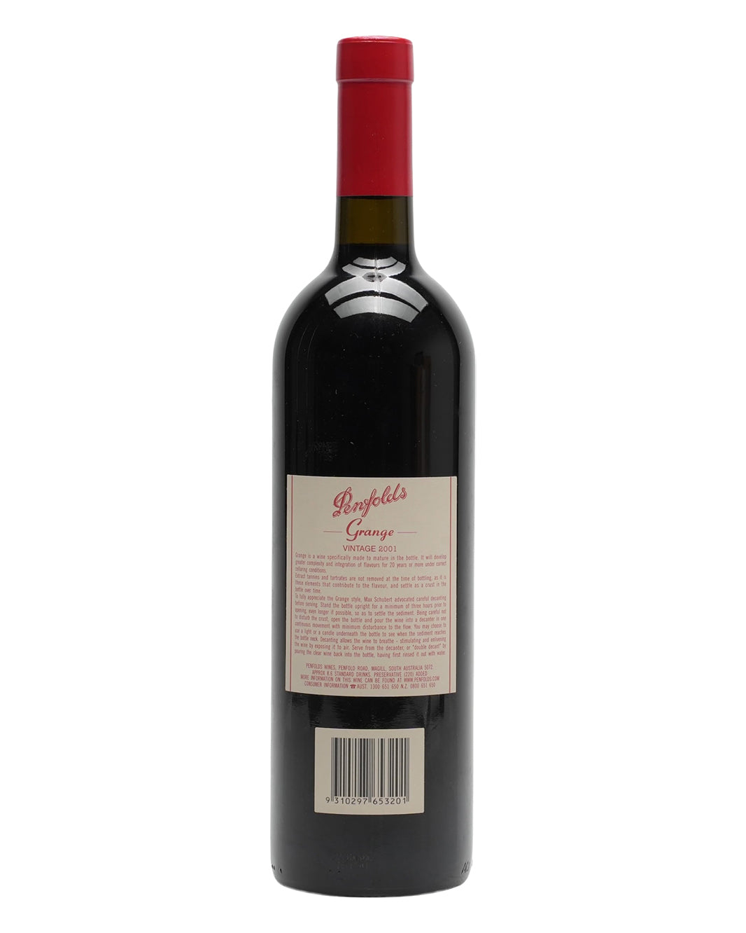 2001 Penfolds Bin 95 Grange Shiraz 750ml