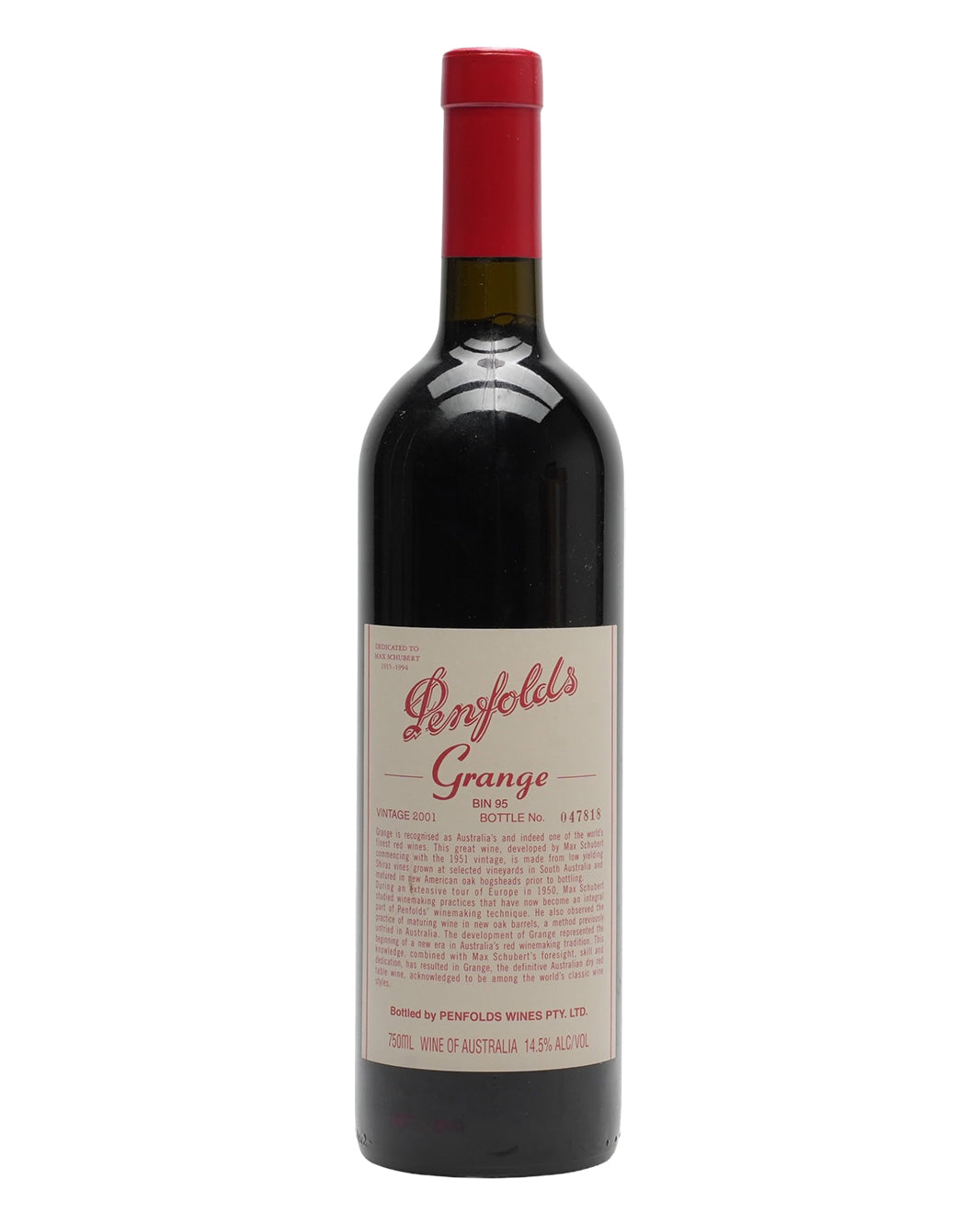 2001 Penfolds Bin 95 Grange Shiraz 750ml