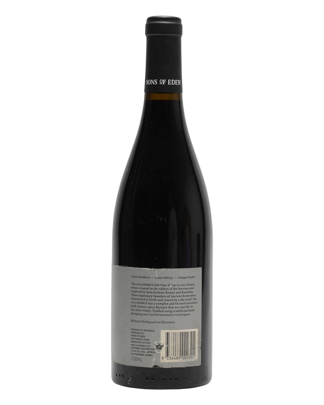 2013 Sons of Eden Remus Old Vine Shiraz 750ml