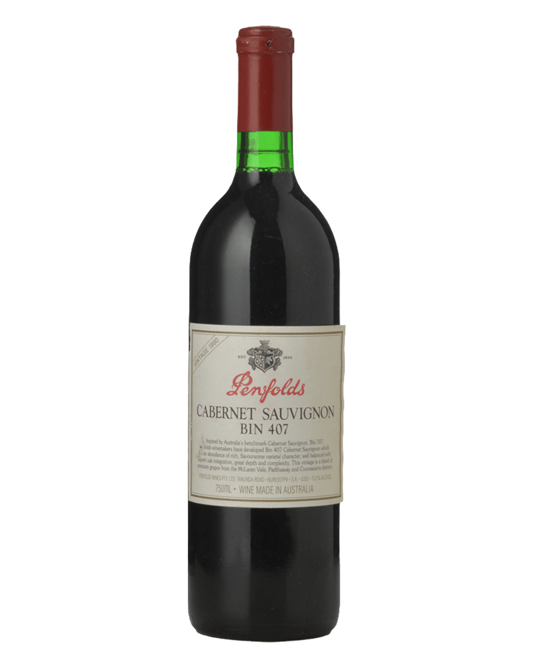 1990 Penfolds Bin 407 Cabernet Sauvignon 750ml