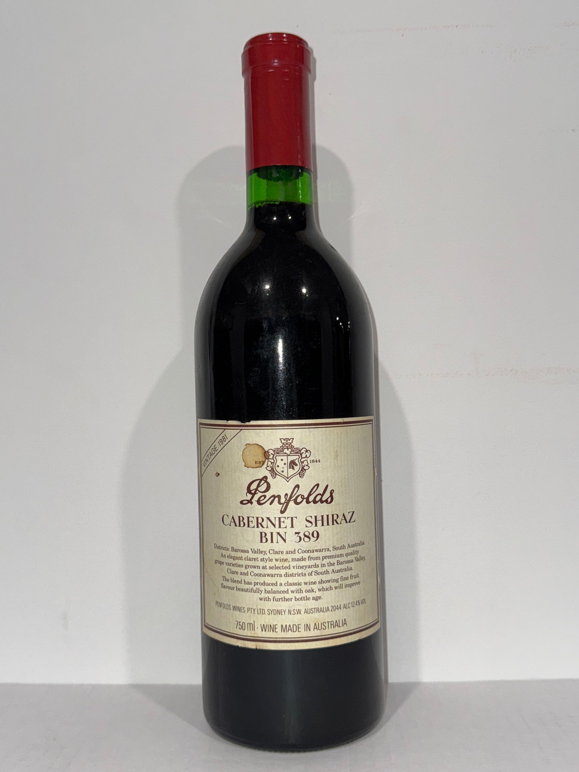 1981 Penfolds Bin 389 Cabernet Shiraz 750ml