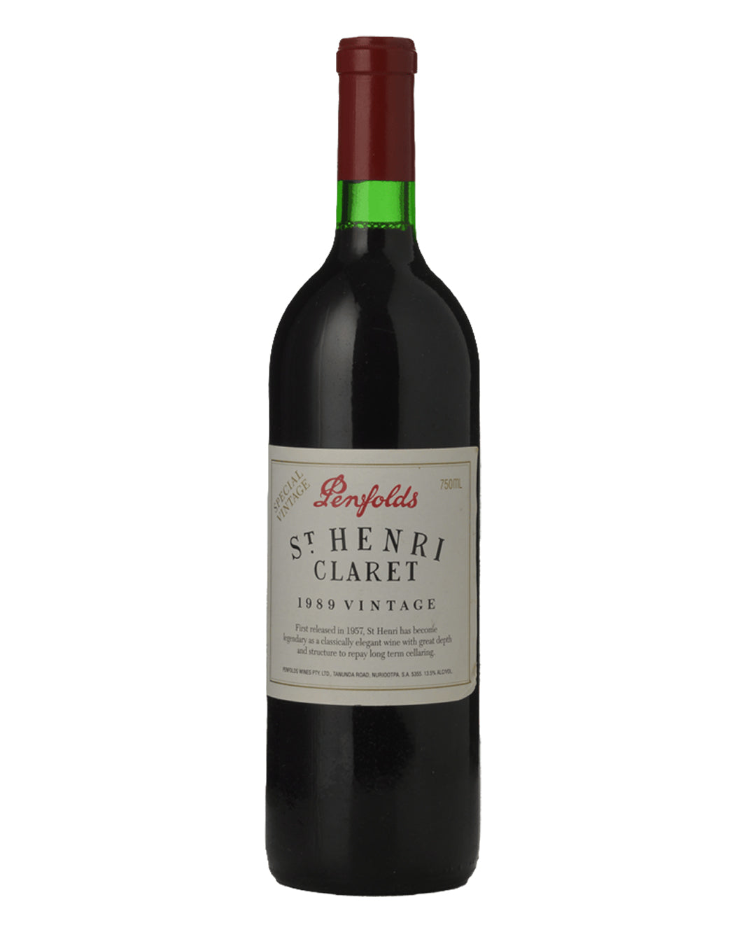 1989 Penfolds St Henri Shiraz 750ml