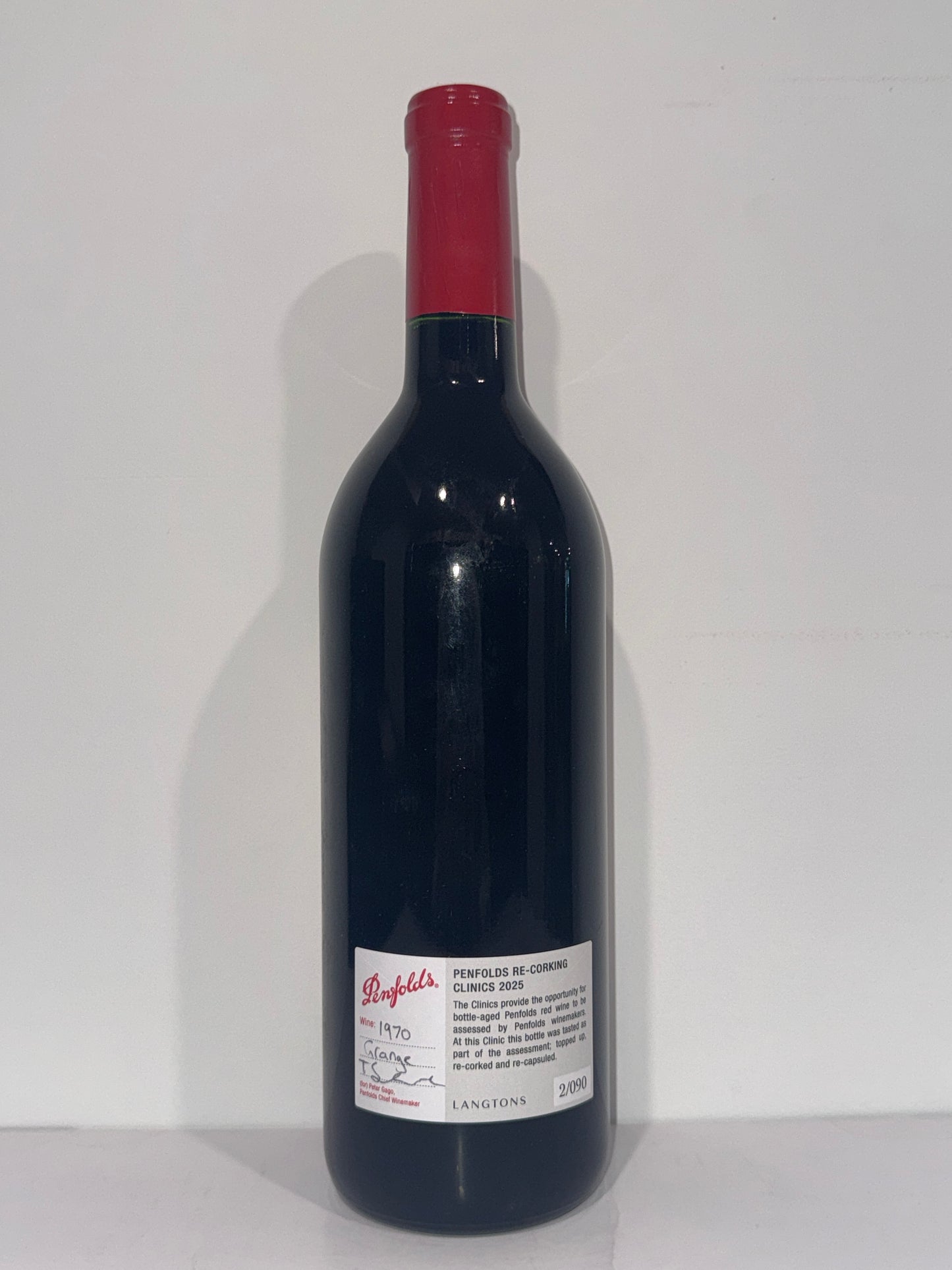 1970 Penfolds Bin 95 Grange Shiraz 750ml (Clinic 2025)