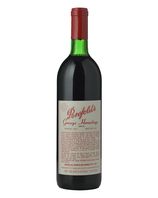 1989 Penfolds Bin 95 Grange Shiraz 750ml Just Below Base of Neck