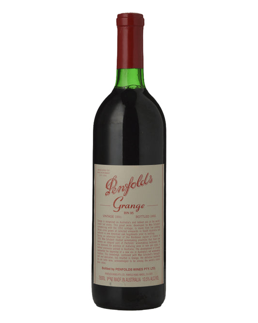 1991 Penfolds Bin 95 Grange Shiraz 750ml Minor Label Damage, Minor Label Stain/s, Just Below Base of Neck