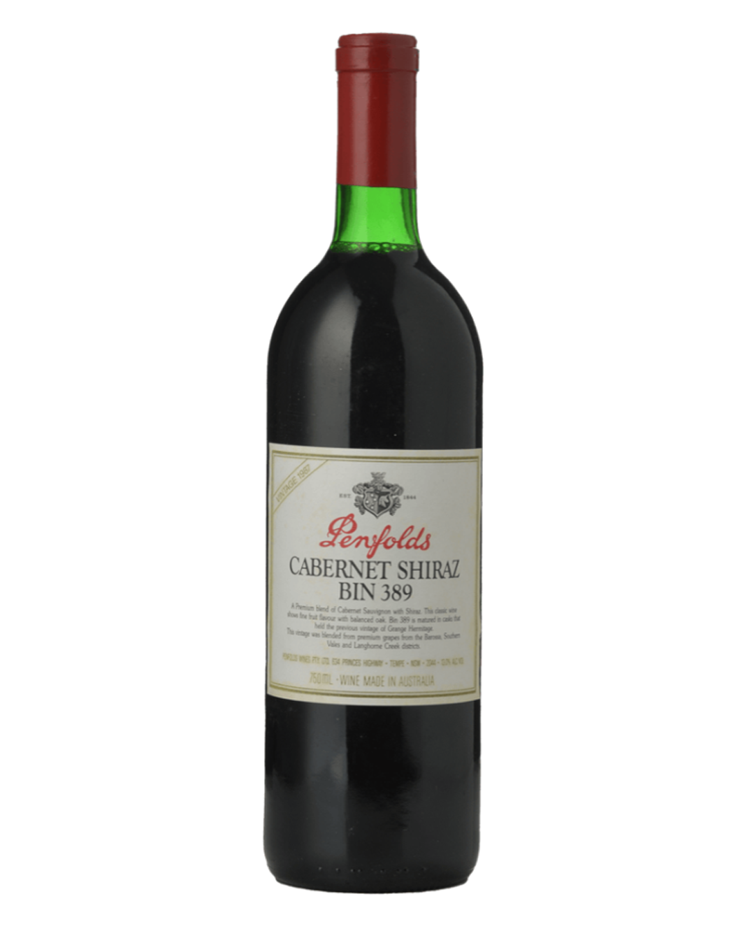 1987 Penfolds Bin 389 Cabernet Shiraz 750ml
