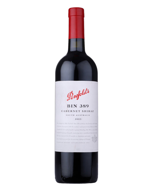 2003 Penfolds Bin 389 Cabernet Shiraz 750ml Minor cellar scuffed label