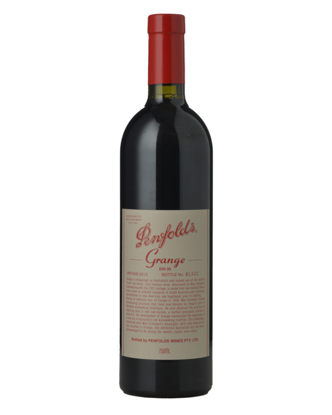 2015 Penfolds Bin 95 Grange Shiraz 750ml