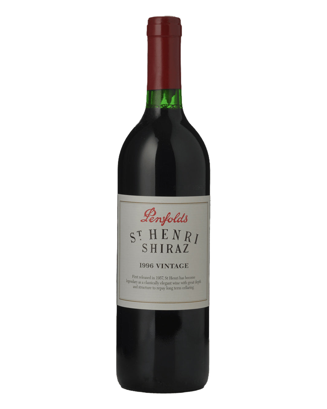 1996 Penfolds St Henri Shiraz 750ml Base of Neck