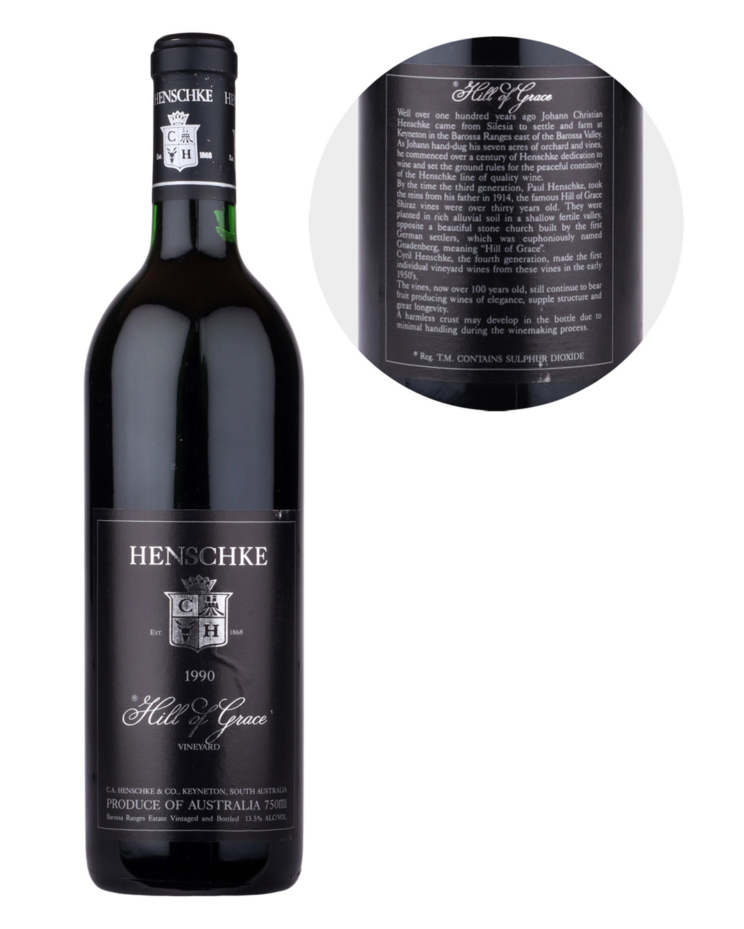 1990 Henschke Hill of Grace Shiraz 750ml