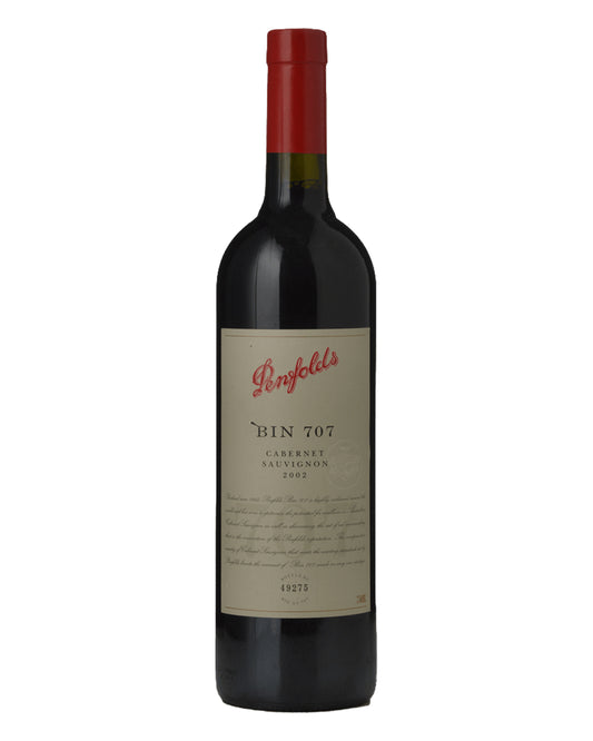 2002 Penfolds Bin 707 Cabernet Sauvignon 750ml Minor Label Damage
