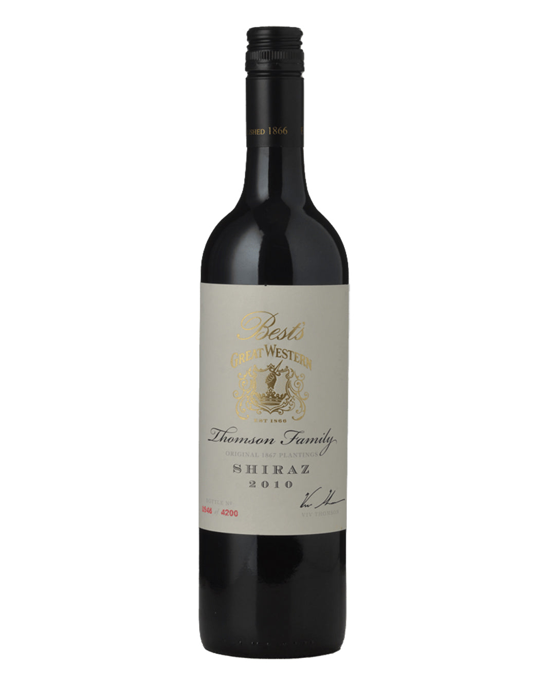 2010 Best's Great Western Thomson Family Shiraz 750ml