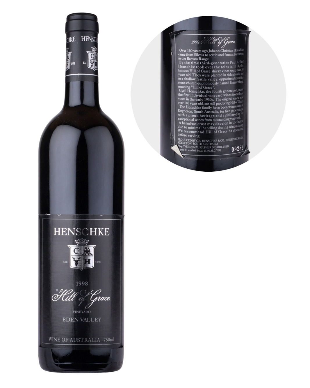 1998 Henschke Hill of Grace Shiraz 750ml