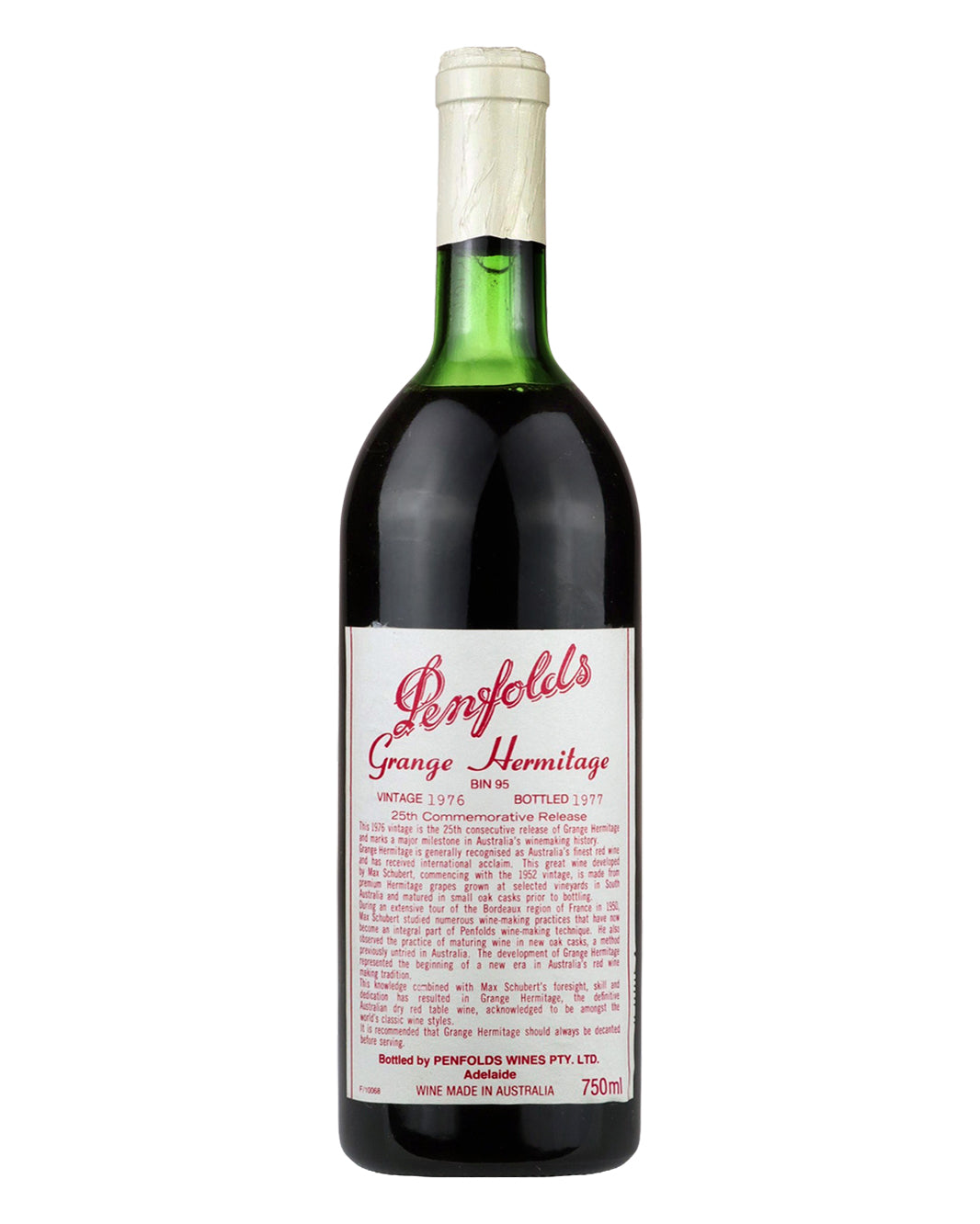 1976 Penfolds Bin 95 Grange Shiraz 750ml (VHS)