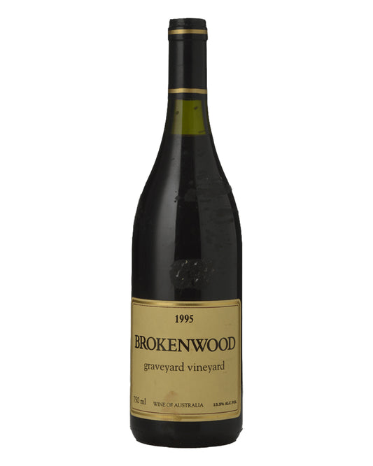 1995 Brokenwood Graveyard Vineyard Shiraz 750ml Minor Label Stains; Level 3.5cm from Cork
