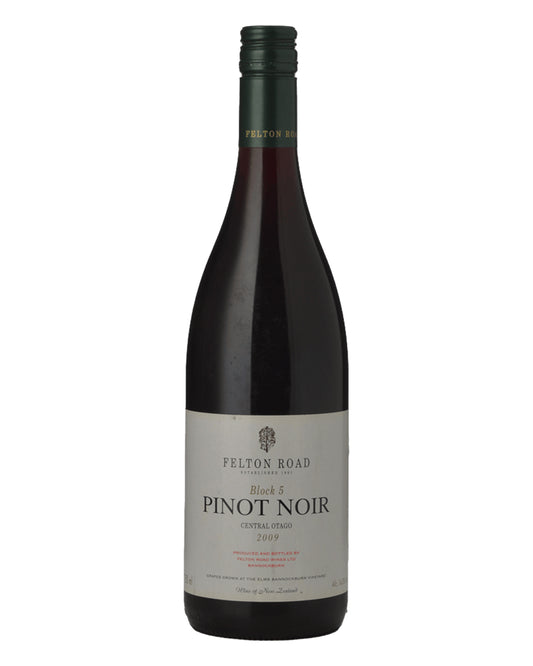 2009 Felton Road Block 5 Pinot Noir 750ml Minor Label Stain/s

