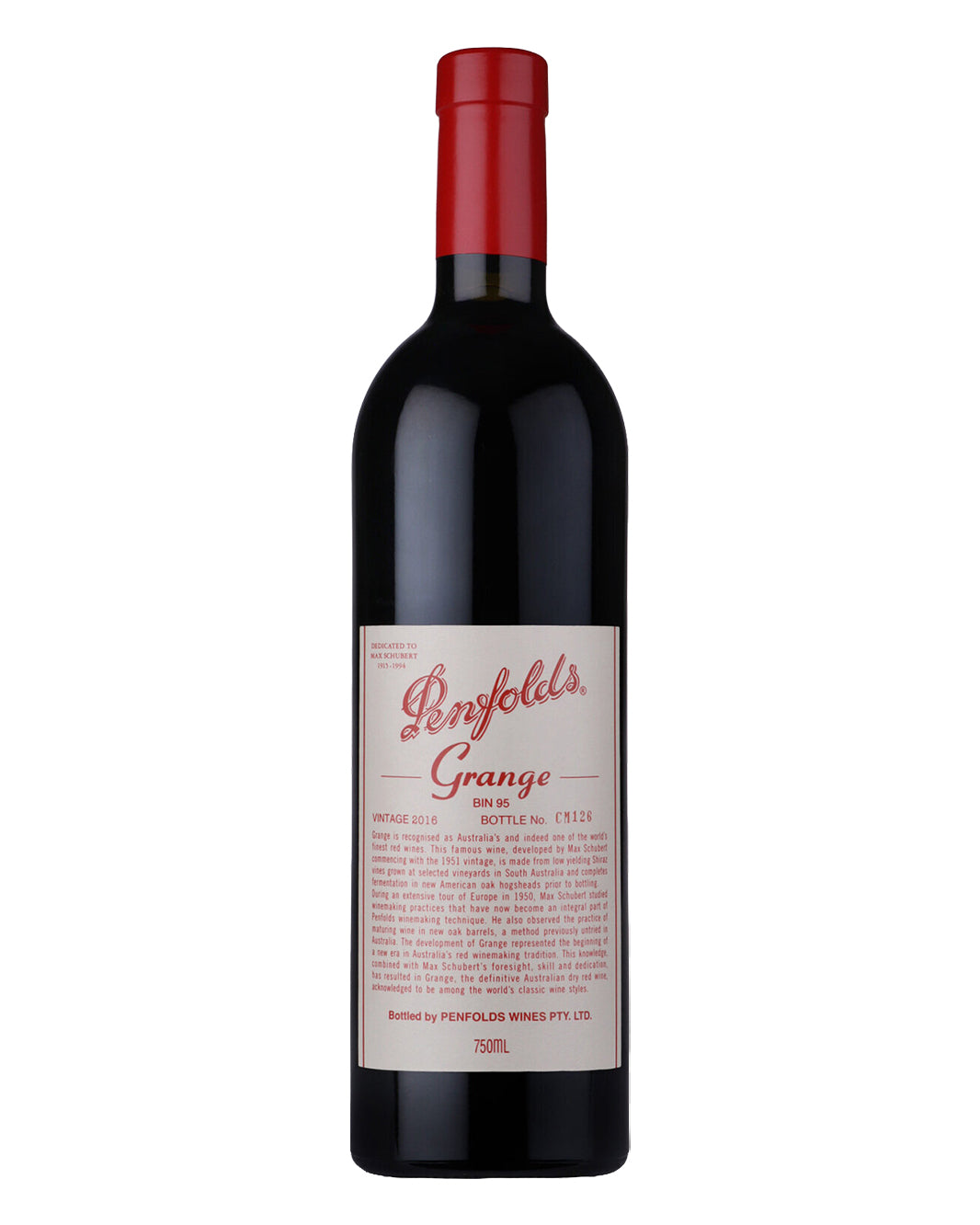 2016 Penfolds Bin 95 Grange Shiraz 750ml