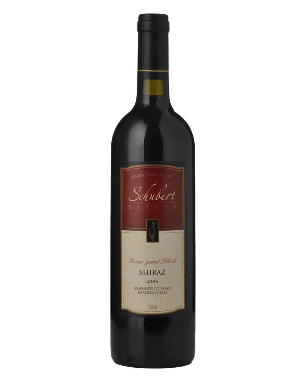2006 Schubert Estate Goose-Yard Block Shiraz 750ml, Condition not specified in auction notes