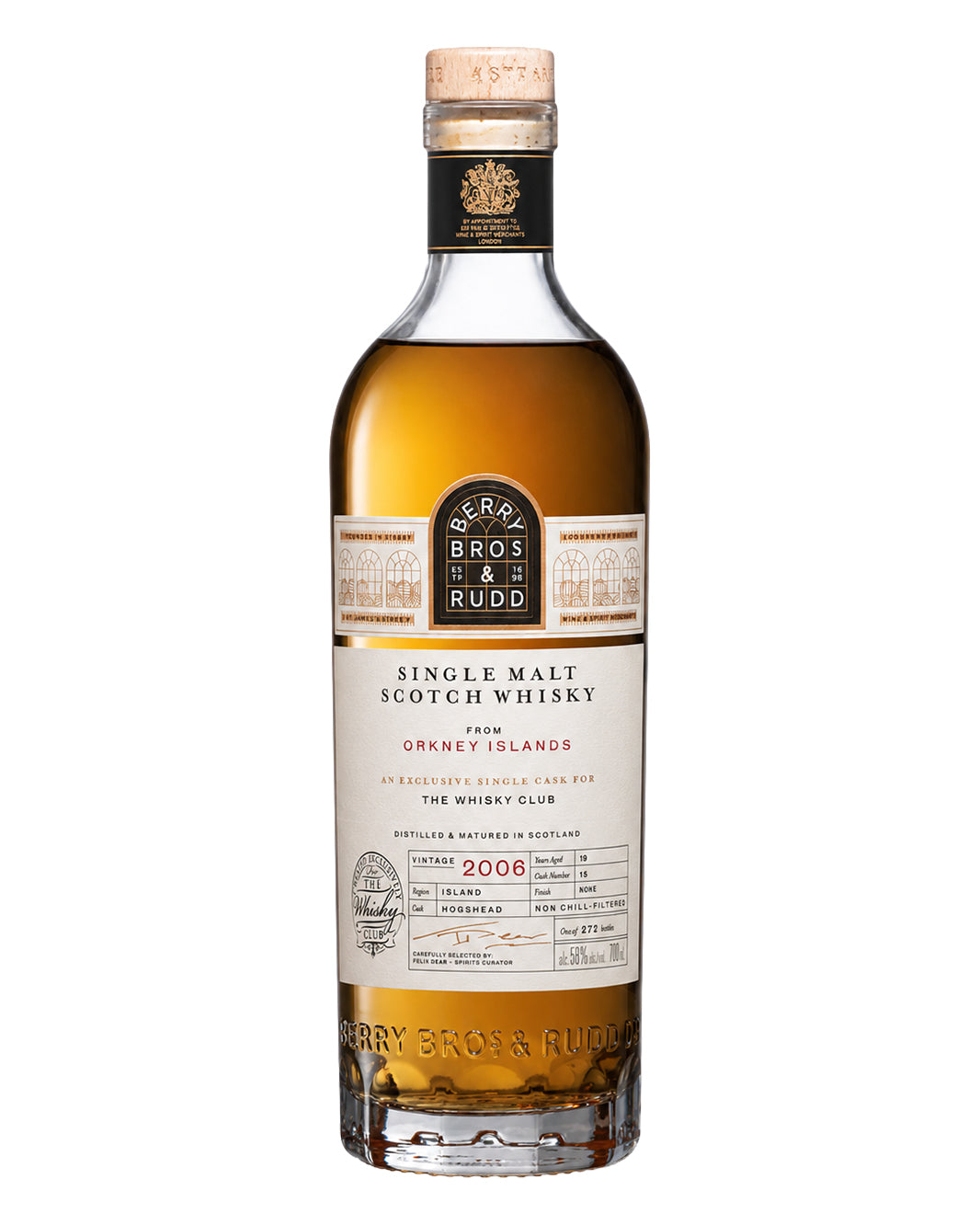 Berry Bros. & Rudd Orkney 19 Year Old Refill Sherry Single Cask Scotch Whisky