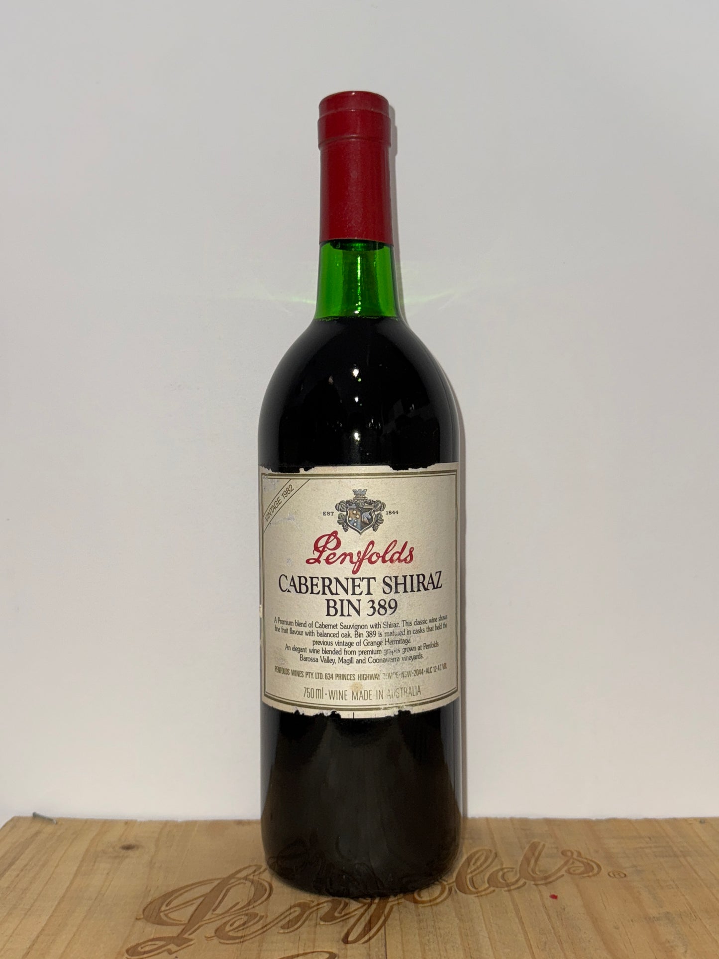 1982 Penfolds Bin 389 Cabernet Shiraz 750ml