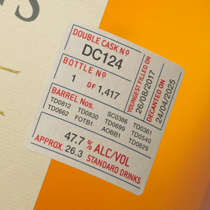 Sullivans Cove Double Cask DC124 Single Malt Whisky 700ml