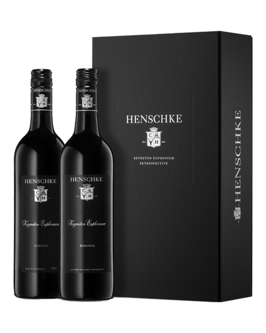 Henschke Keyneton Euphonium Retrospective Twin Pack 2015 and 2023 Gift Box - supplier pack photograph