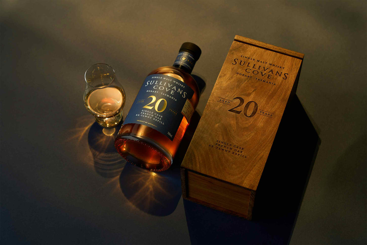 Sullivans Cove Old & Rare 20 Year Old French Oak Single Cask TD0021 Single Malt Whisky 700ml Wooden Gift Box
