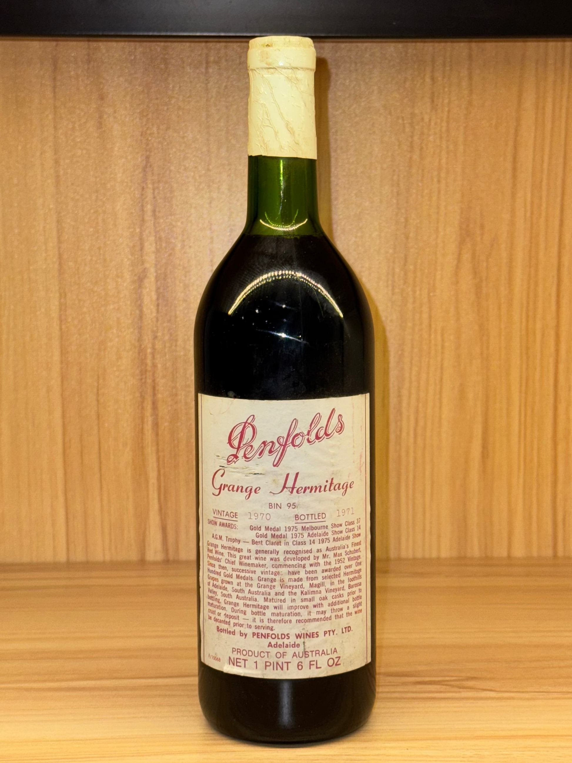 1970 Penfolds Bin 95 Grange Shiraz 750ml