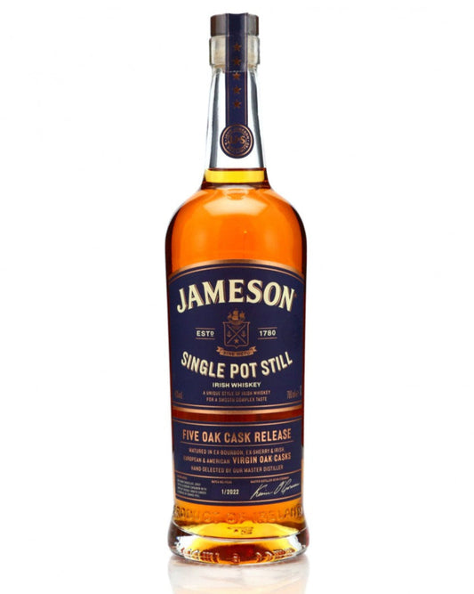 Jameson Single Pot Still - Five Oak Cask Release Whiskey 700ml