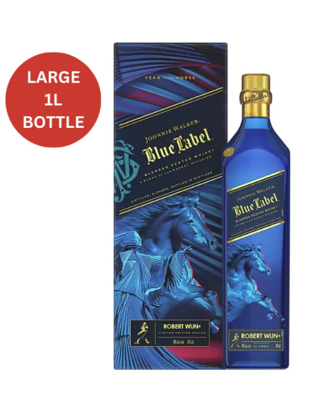 Johnnie Walker Blue Label Limited Edition 'Year of the Horse' Blended Scotch Whisky 1L