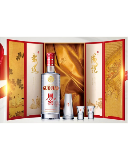 Luzhou Laojiao Guo Jiao - National Cellar 1573 Baijiu 52% 375ml Gift Set