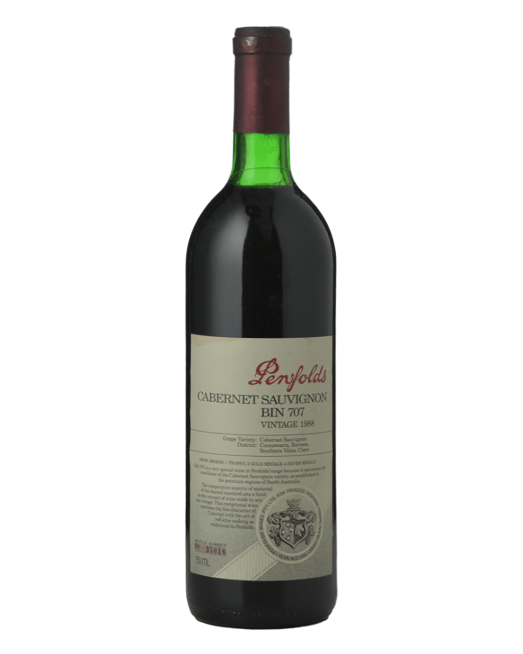 1988 Penfolds Bin 707 Cabernet Sauvignon 750ml