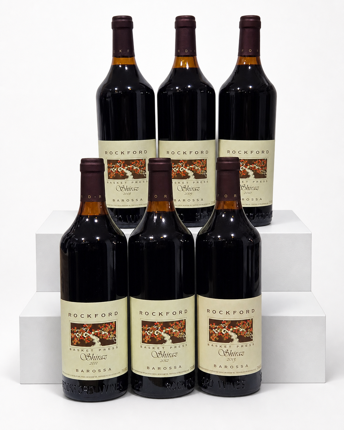 Rockford Basket Press Shiraz Vertical Set 2008–2013 (6 x 750ml)