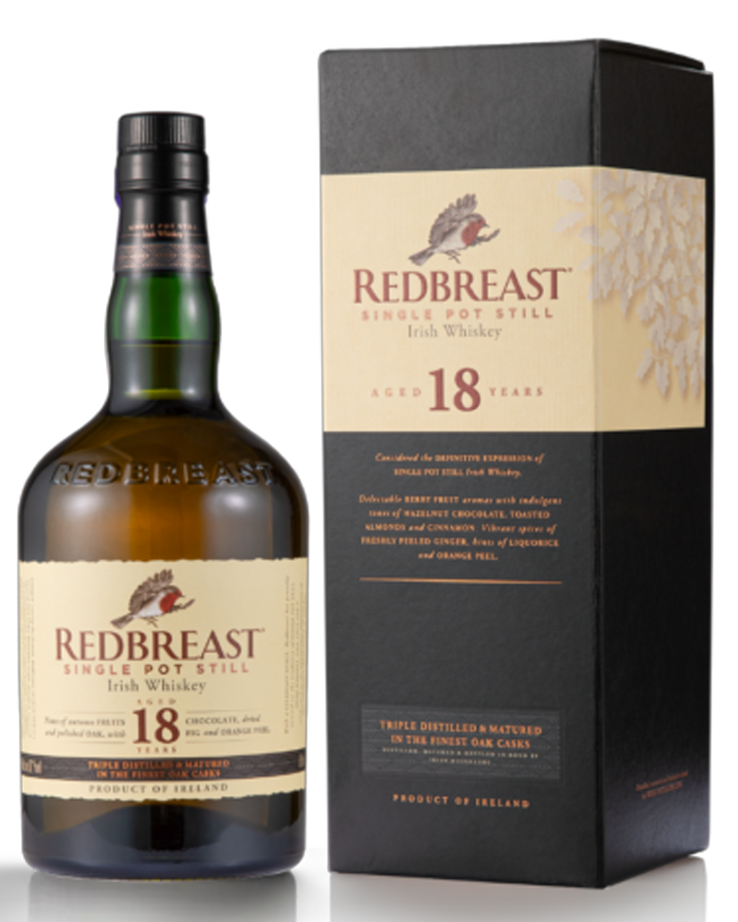 Redbreast 18 Year Old Single Pot Still Irish Whiskey 700ml
