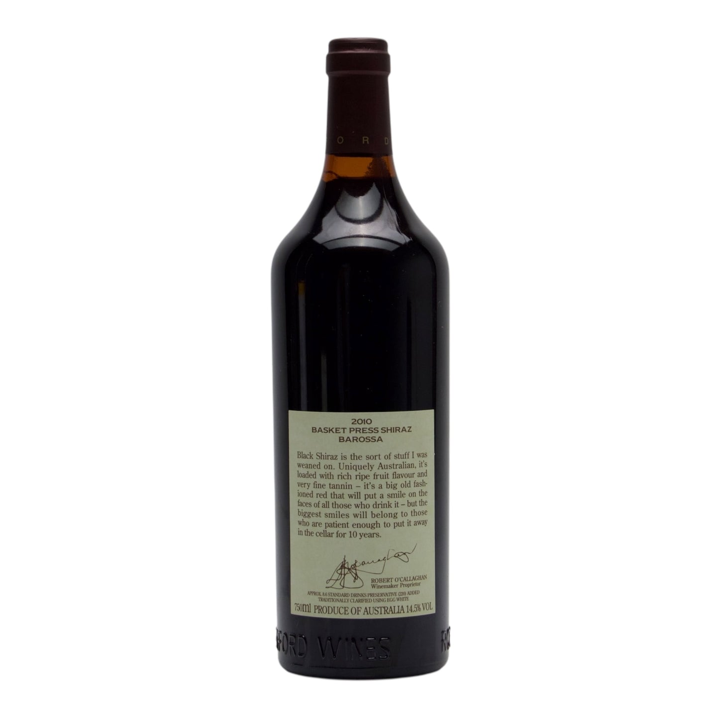 2010 Rockford Basket Press Shiraz 750ml