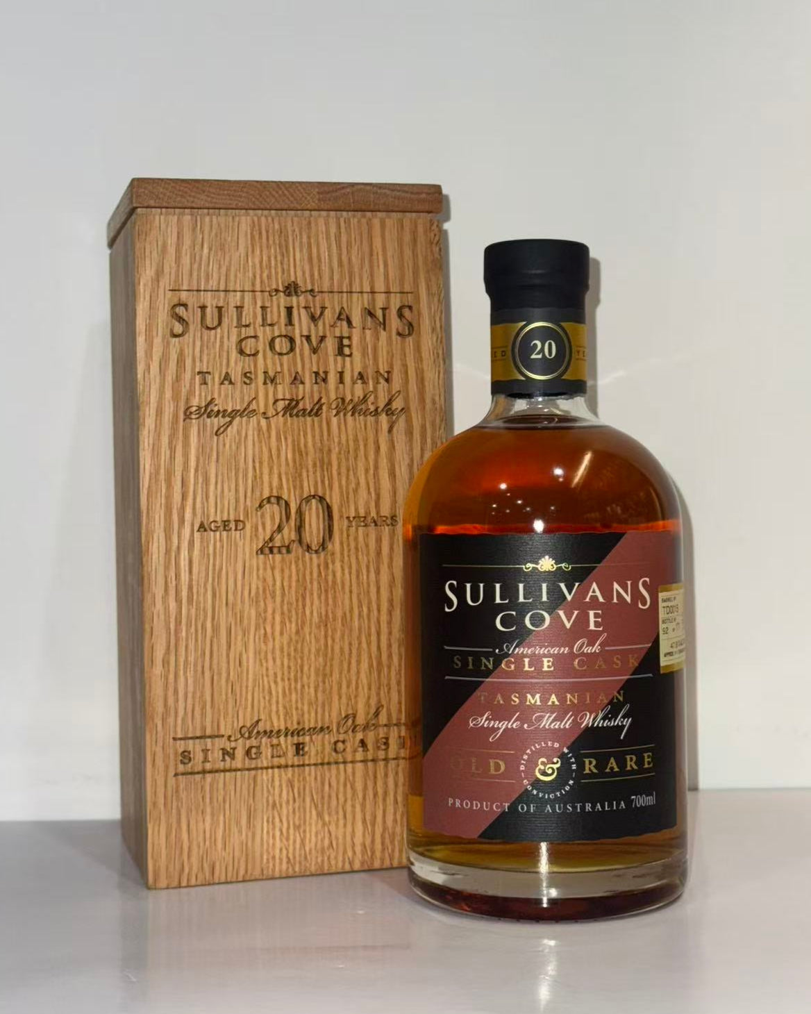 Sullivans Cove 20 YO American Oak Second-Fill Old & Rare TD0015 700ml